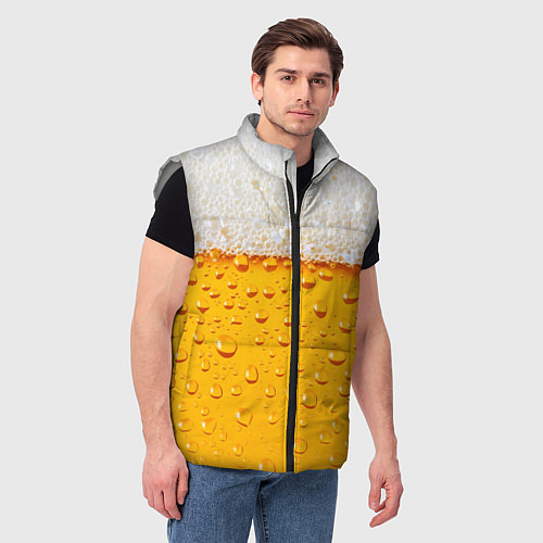 Мужской жилет Пенное / 3D-Светло-серый – фото 3