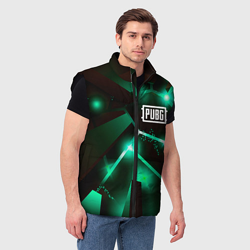 Мужской жилет PUBG разлом плит / 3D-Черный – фото 3