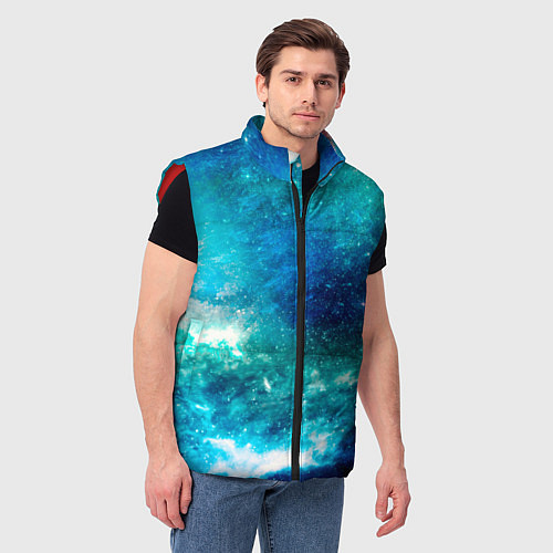 Мужской жилет Звёздная Вселенная / 3D-Красный – фото 3