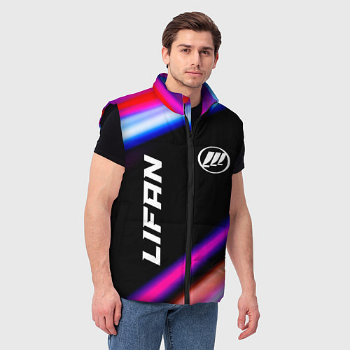 Мужской жилет Lifan speed lights / 3D-Черный – фото 3