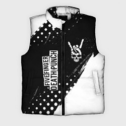 Мужской жилет Five Finger Death Punch и рок символ на темном фон, цвет: 3D-черный
