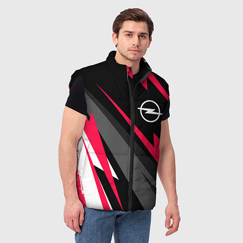 Мужской жилет Opel fast lines / 3D-Черный – фото 3