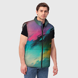Мужской жилет Абстрактный туман, цвет: 3D-светло-серый — фото 2