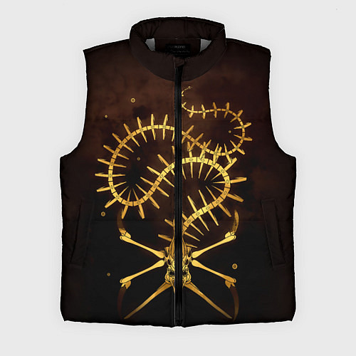 Мужской жилет Subnautica скелет морского чудовища / 3D-Светло-серый – фото 1