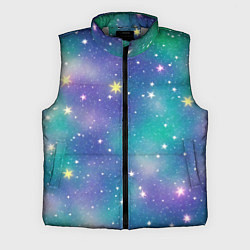 Мужской жилет Космическое сияние волшебное, цвет: 3D-светло-серый