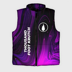 Мужской жилет Thousand Foot Krutch violet plasma, цвет: 3D-черный