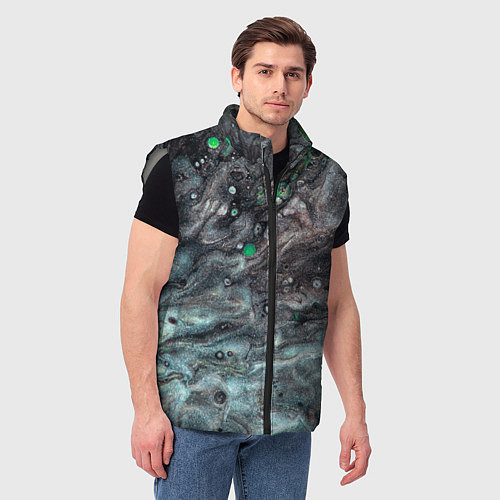Мужской жилет Каменные краски / 3D-Светло-серый – фото 3