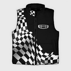 Мужской жилет Geely racing flag, цвет: 3D-черный