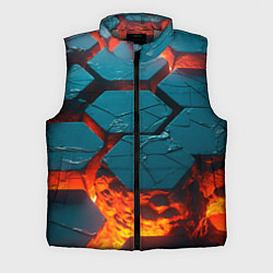 Мужской жилет Лавовые наносоты, цвет: 3D-светло-серый