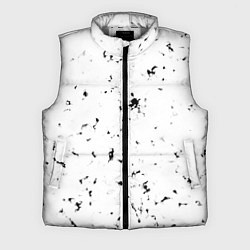Мужской жилет Текстура черно-белая, цвет: 3D-светло-серый