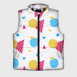 Мужской жилет Узор из кругов и треугольников, цвет: 3D-черный