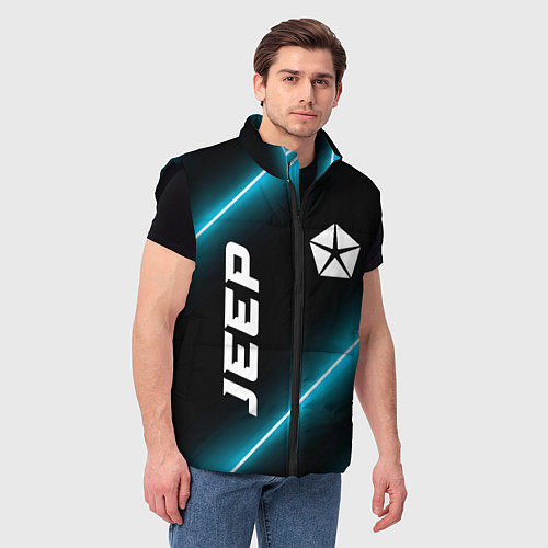 Мужской жилет Jeep неоновые лампы / 3D-Черный – фото 3