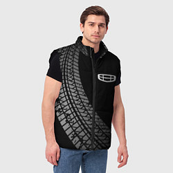Мужской жилет Geely tire tracks, цвет: 3D-черный — фото 2
