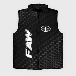 Мужской жилет FAW карбоновый фон, цвет: 3D-черный