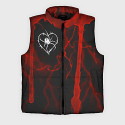 Мужской жилет Гранж, разводы и паук, цвет: 3D-черный