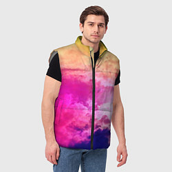 Мужской жилет Разноцветное небо, цвет: 3D-светло-серый — фото 2