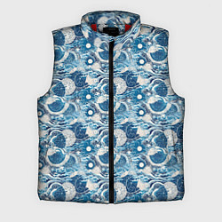 Мужской жилет Волны паттерн, цвет: 3D-красный