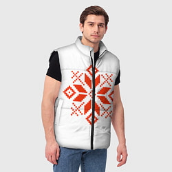 Мужской жилет Удмуртский узор, цвет: 3D-черный — фото 2