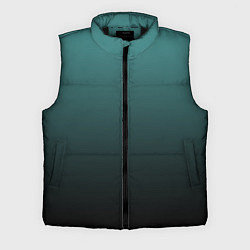 Мужской жилет Градиент зелено-черный, цвет: 3D-черный