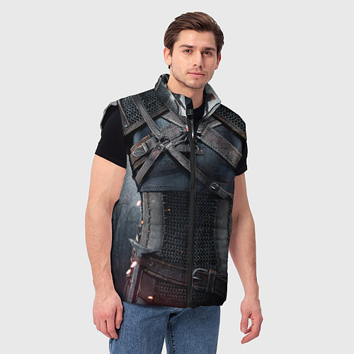 Мужской жилет Броня Геральта / 3D-Черный – фото 3