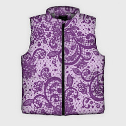 Мужской жилет Фиолетовая фантазия, цвет: 3D-светло-серый