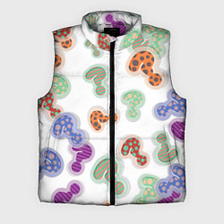 Мужской жилет Вопросики, цвет: 3D-светло-серый