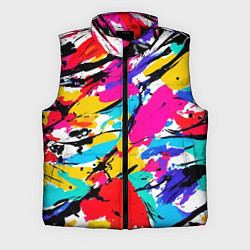 Мужской жилет Абстрактные узоры штрихи, цвет: 3D-черный