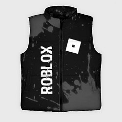 Мужской жилет Roblox glitch на темном фоне: надпись, символ, цвет: 3D-черный