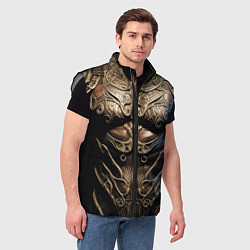 Мужской жилет Воин - доспехи будущего, цвет: 3D-светло-серый — фото 2