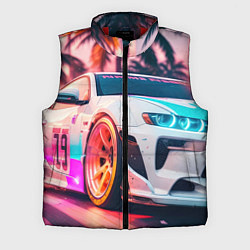 Мужской жилет Гонки на закате, цвет: 3D-красный