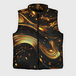 Мужской жилет Жидкое золото, цвет: 3D-черный