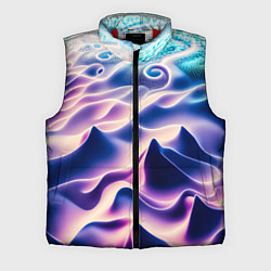 Мужской жилет Морское дно абстракция, цвет: 3D-красный