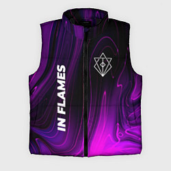 Мужской жилет In Flames violet plasma, цвет: 3D-черный