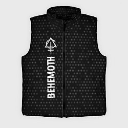 Мужской жилет Behemoth glitch на темном фоне: по-вертикали, цвет: 3D-черный