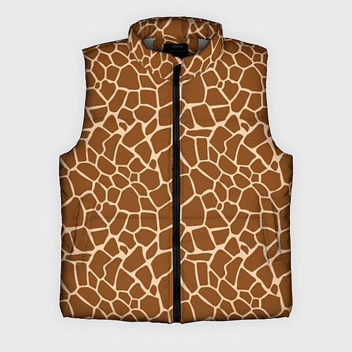 Мужской жилет Пятнистая шкура жирафа / 3D-Светло-серый – фото 1