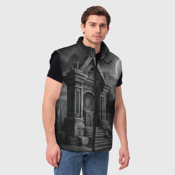 Мужской жилет Лунный склеп, цвет: 3D-черный — фото 2