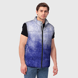 Мужской жилет Текстура Ocean splash, цвет: 3D-черный — фото 2