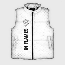 Мужской жилет In Flames glitch на светлом фоне: по-вертикали, цвет: 3D-черный