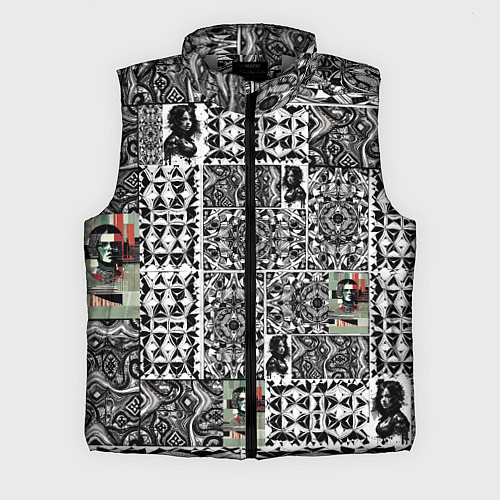 Мужской жилет Орнамент древних цивилизаций / 3D-Светло-серый – фото 1