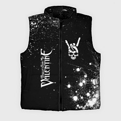 Мужской жилет Bullet For My Valentine и рок символ на темном фон
