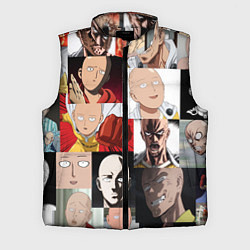 Мужской жилет Saitama - many faces, цвет: 3D-черный