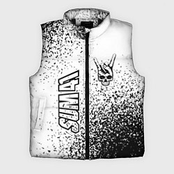 Мужской жилет Sum41 и рок символ на светлом фоне, цвет: 3D-черный