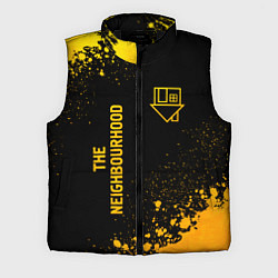 Мужской жилет The Neighbourhood - gold gradient: надпись, символ, цвет: 3D-черный
