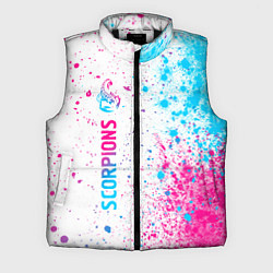 Мужской жилет Scorpions neon gradient style: по-вертикали, цвет: 3D-черный