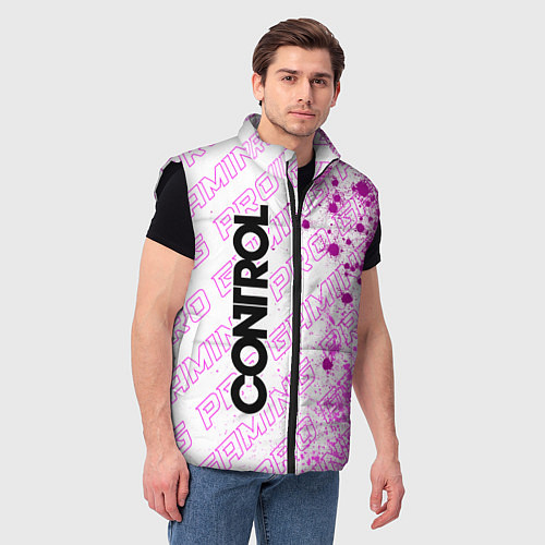 Мужской жилет Control pro gaming: по-вертикали / 3D-Черный – фото 3