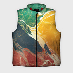 Мужской жилет Мраморная радуга, цвет: 3D-красный