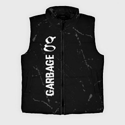 Мужской жилет Garbage glitch на темном фоне: по-вертикали, цвет: 3D-черный