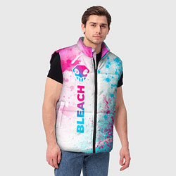 Мужской жилет Bleach neon gradient style: по-вертикали, цвет: 3D-черный — фото 2