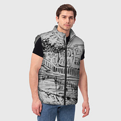 Мужской жилет Иллюстрация картина, цвет: 3D-светло-серый — фото 2