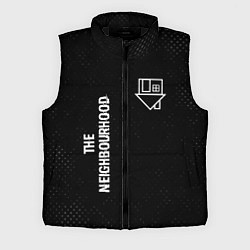 Мужской жилет The Neighbourhood glitch на темном фоне: надпись,, цвет: 3D-черный